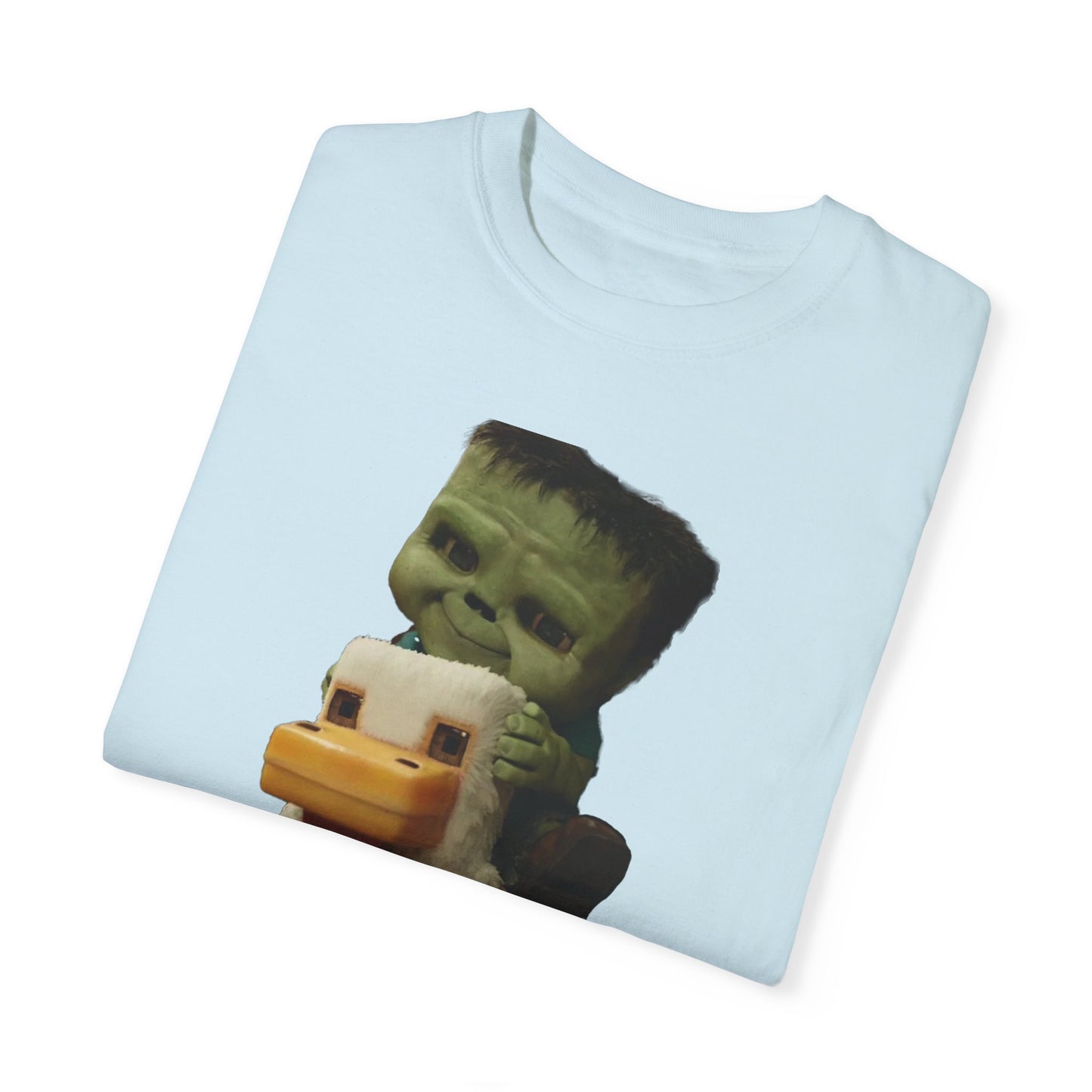Funny Chicken Jockey Adult size Unisex Garment-Dyed T-shirt - Unique Graphic Tee for Gamers
