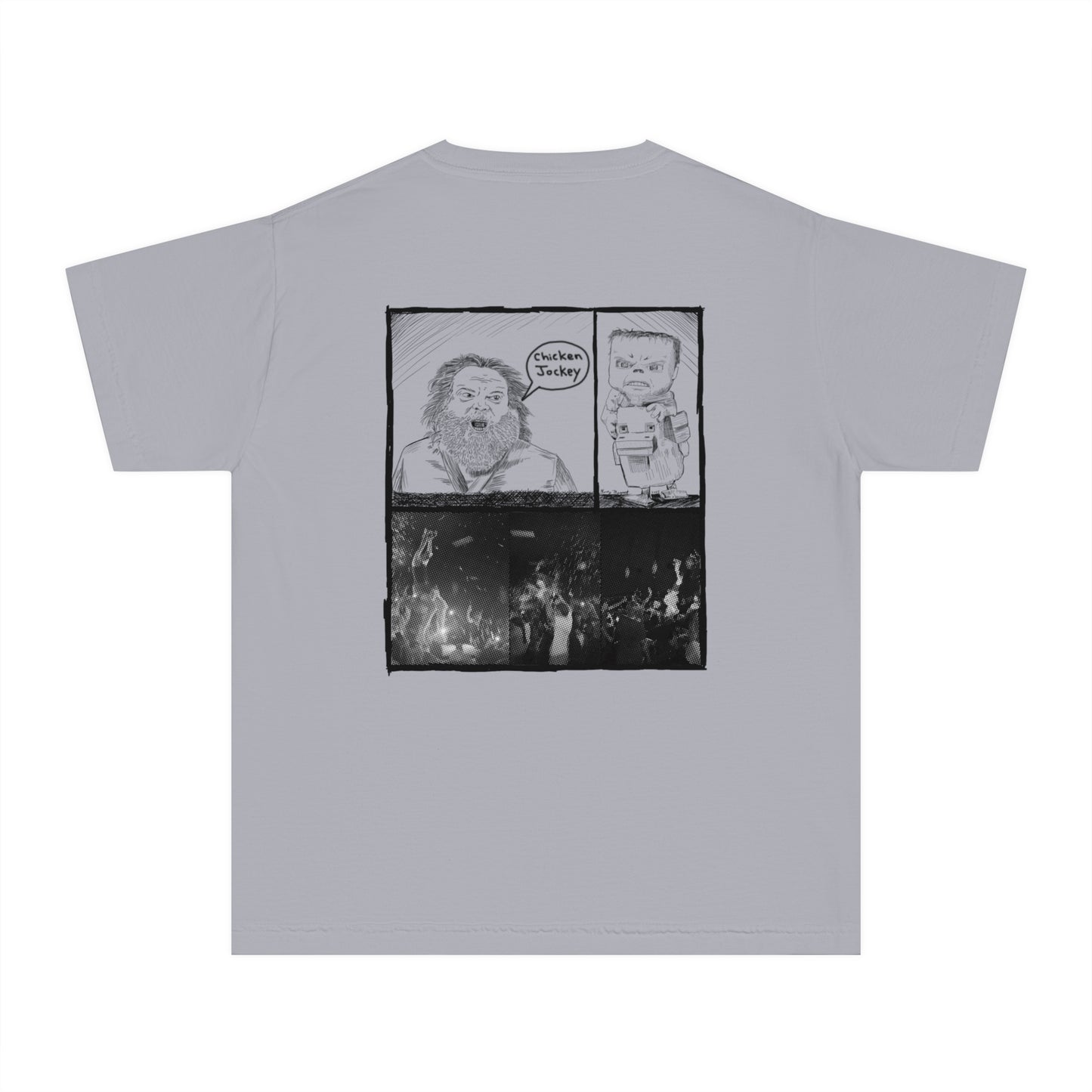 Children's Chicken Jockey Minecraft Movie T-shirt Youth Tee - Inspired Fun
