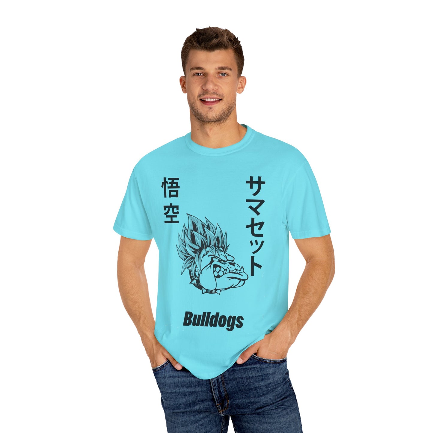 Spirit T-Shirt - Super Saiyan Blue Bulldog School Mascot
