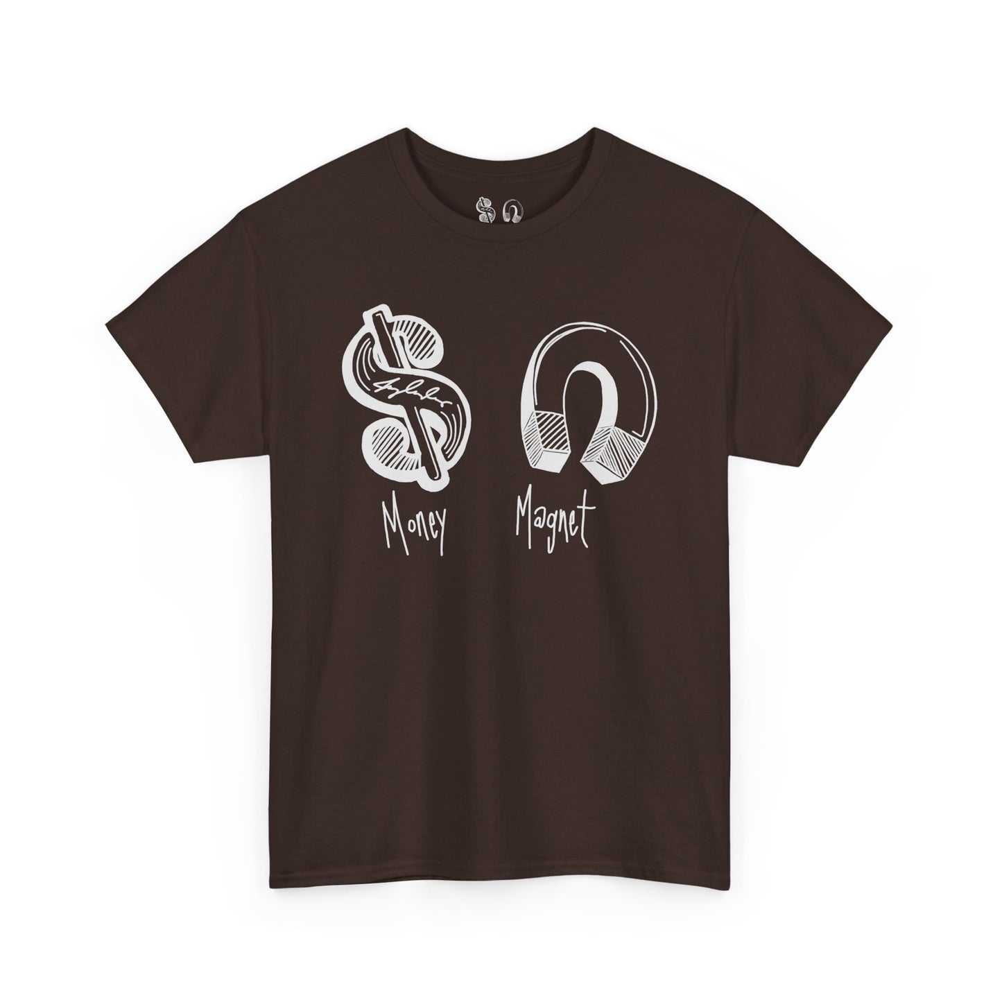 White Money Magnet logo Shirt Heavy Cotton Tee