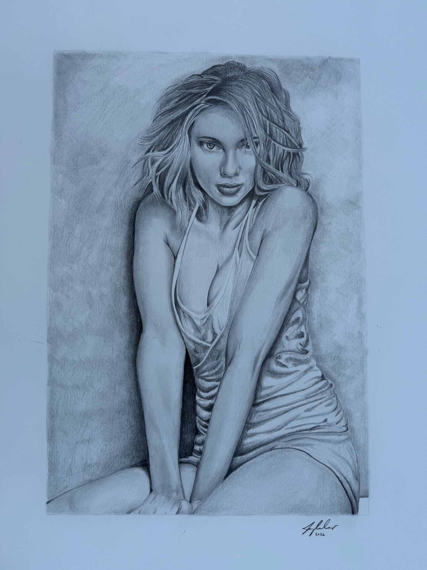 Scarlett Johansson original drawing