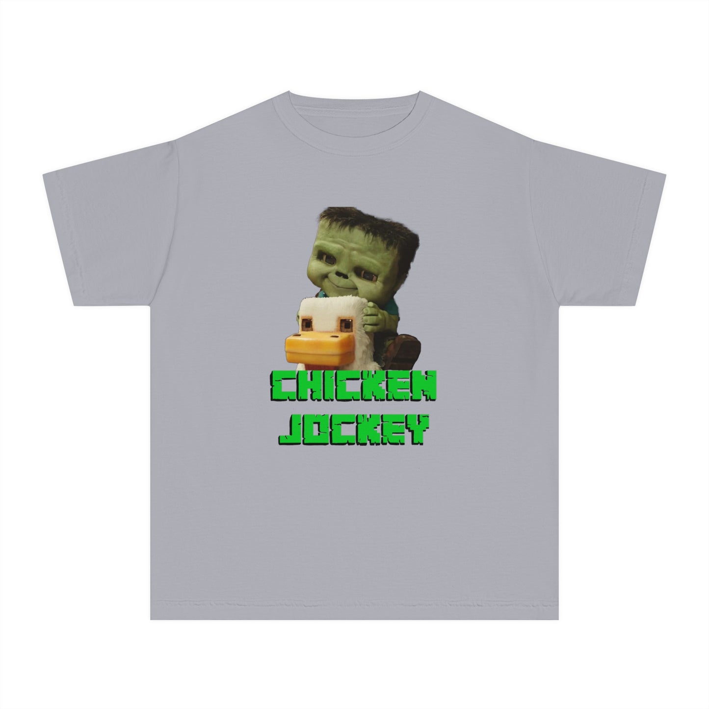 Children's Chicken Jockey Minecraft Movie T-shirt Youth Tee - Inspired Fun