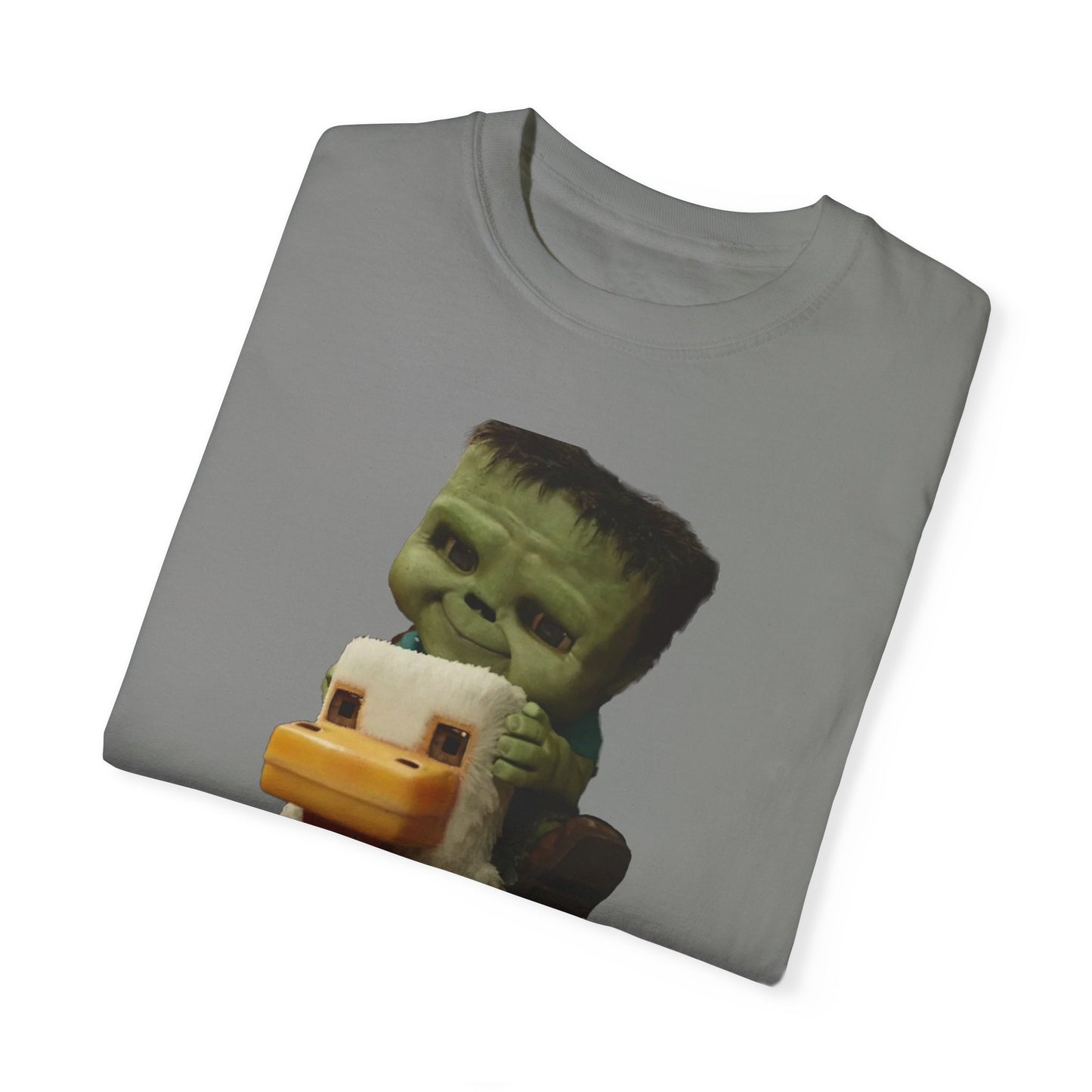 Funny Chicken Jockey Adult size Unisex Garment-Dyed T-shirt - Unique Graphic Tee for Gamers
