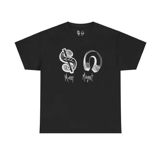 White Money Magnet logo Shirt Heavy Cotton Tee