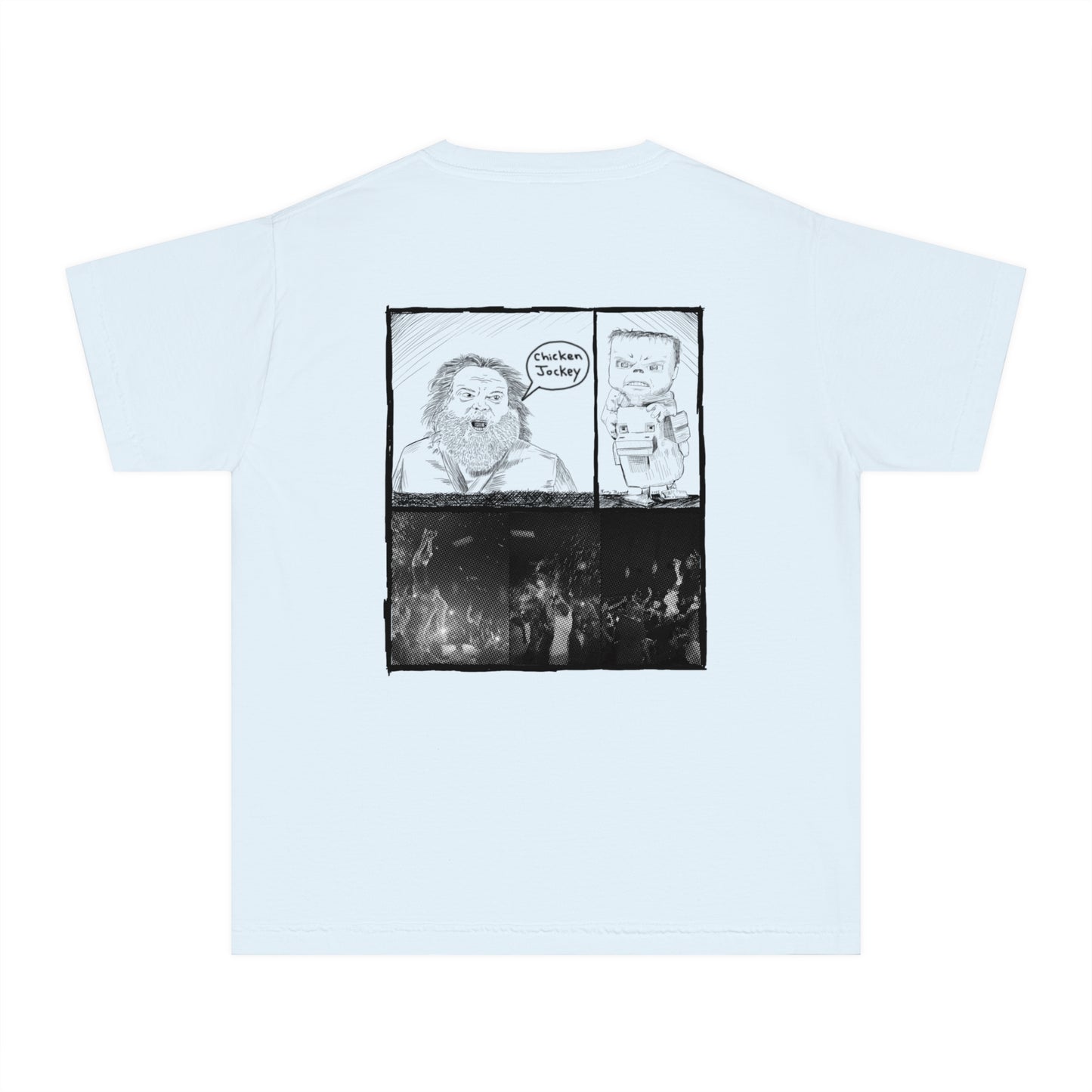 Children's Chicken Jockey Minecraft Movie T-shirt Youth Tee - Inspired Fun