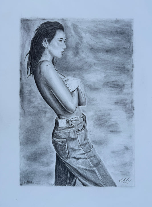 Dua Lipa original drawing