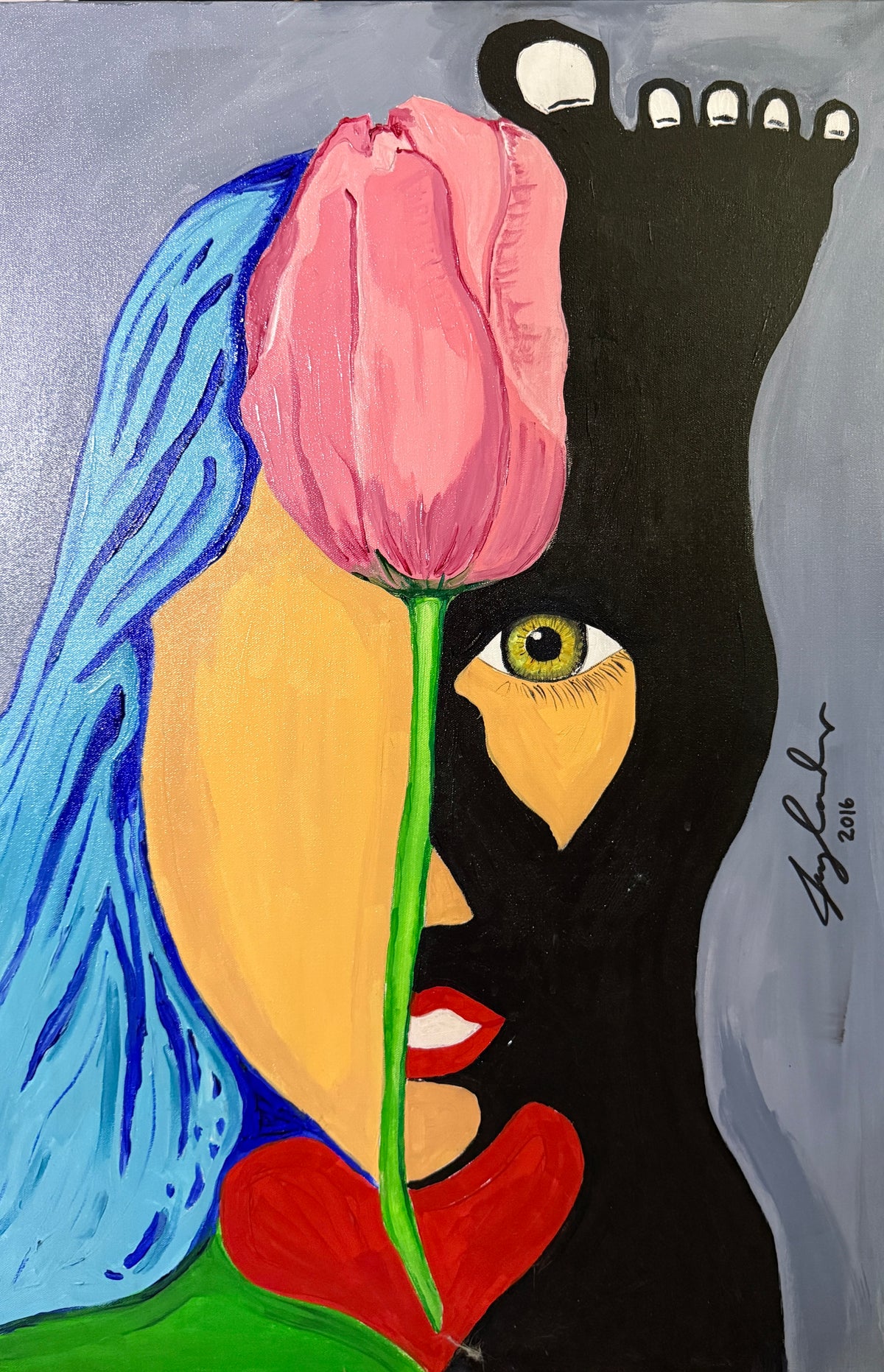 Woman with a Tulip