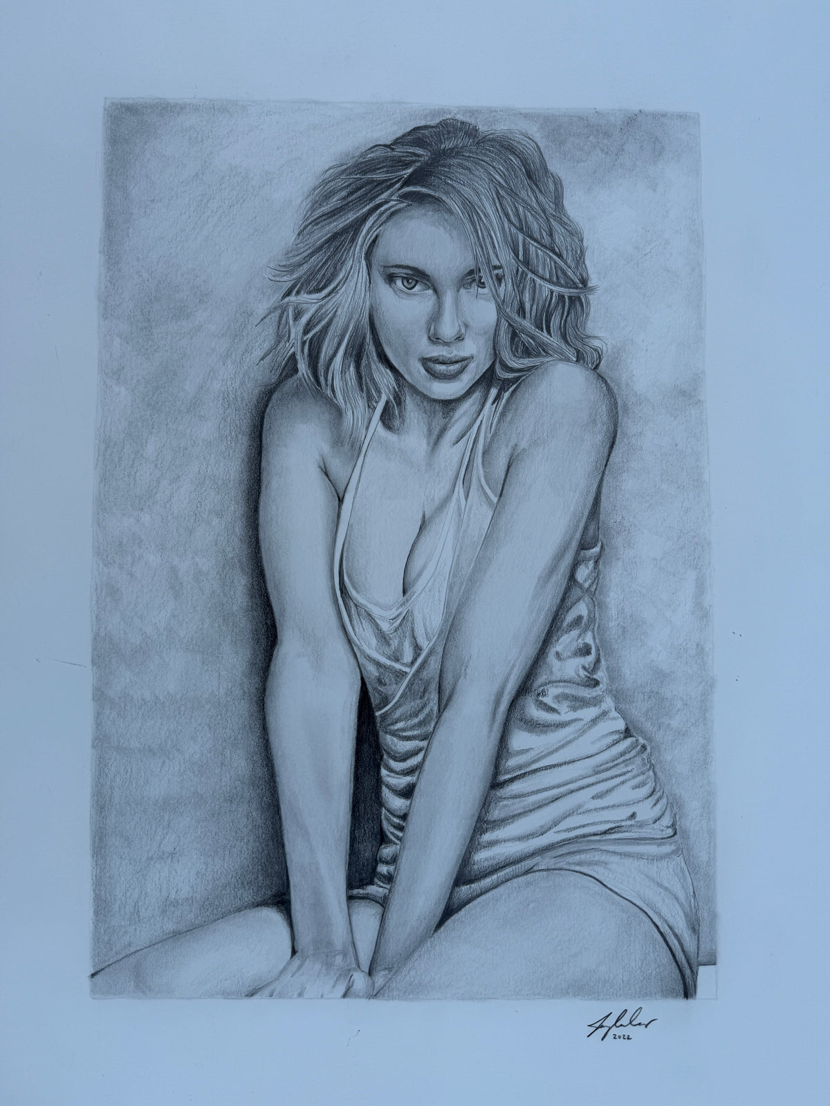 Scarlett Johansson original drawing artist Jeremy Cardenas