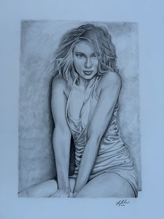 Scarlett Johansson original drawing