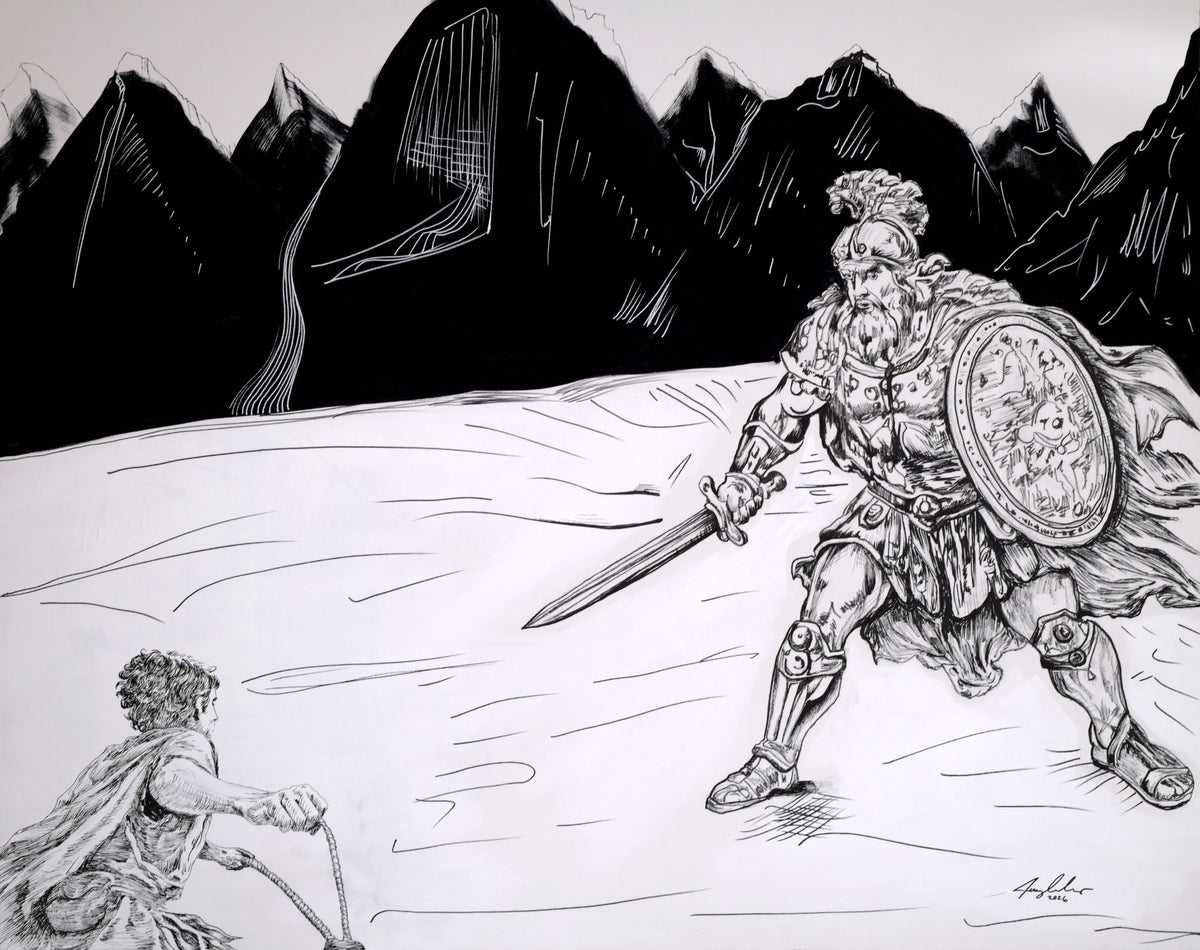 David Walking Down the Valley toward Goliath — DLF 11, Jeremy Cardenas